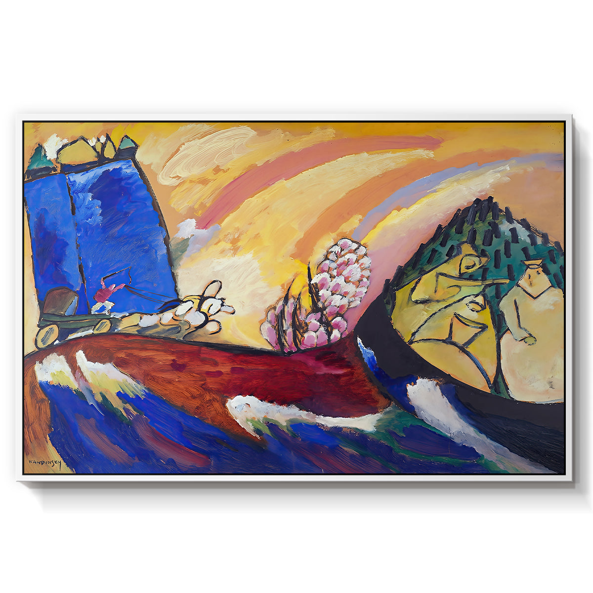 Painting with Troika, 1911 - Floater Framed Canvas Print
