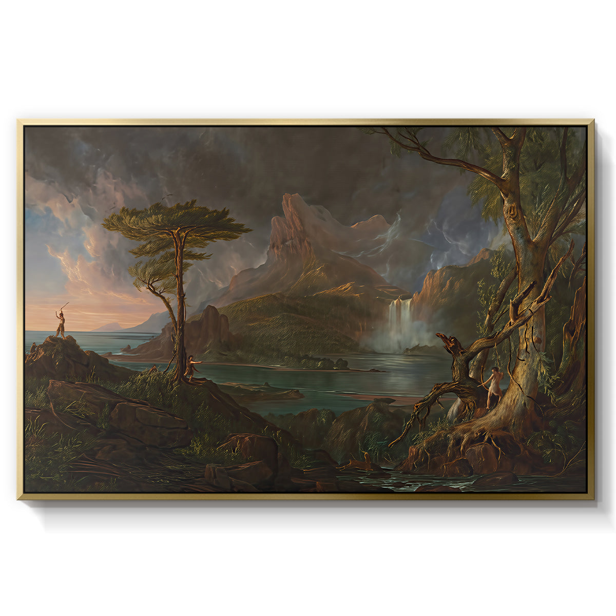 A Wild Scene, 1831-1832 - Floater Framed Canvas Print