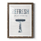 Palm Bath II - Barnwood Framed Art Print