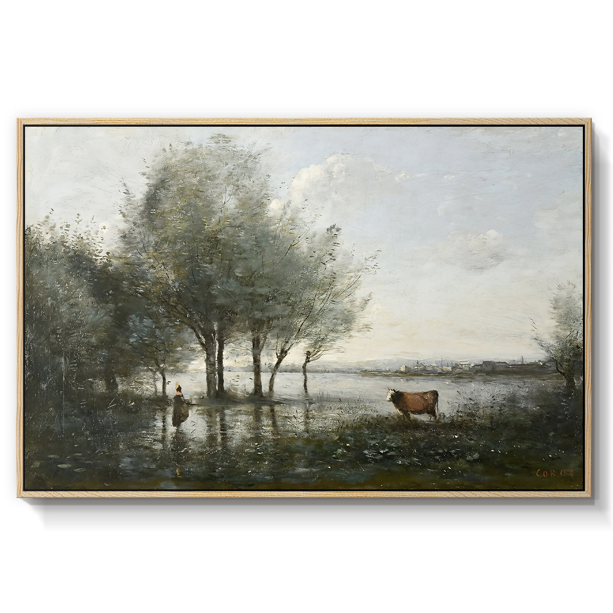 The Marsh (Le Marais), c. 1865-1870 - Floater Framed Canvas Print