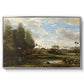 Washerwomen at the Water's Edge, c. 1860-1870 - Floater Framed Canvas Print