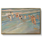 Children Playing on the Beach in Valencia, c. 1908 - Floater Framed Canvas Print
