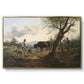 Shepherd with Billy Goat, c. 1830 - Floater Framed Canvas Print