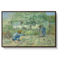 First Steps after Millet, 1890 - Floater Framed Canvas Print