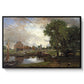 Dedham Lock and Mill, c. 1820 - Floater Framed Canvas Print