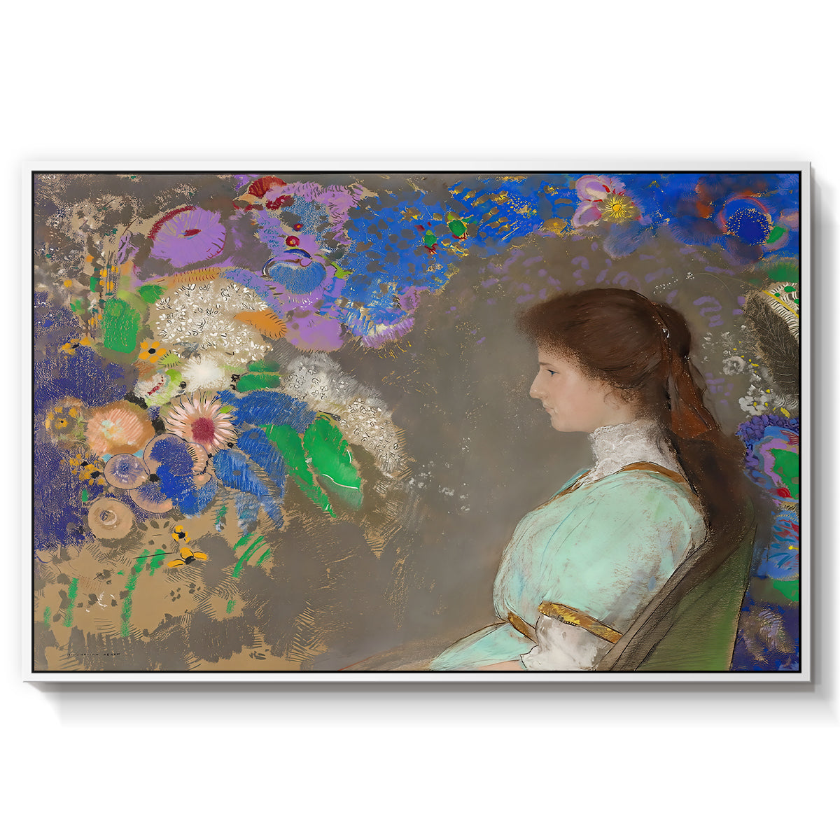 Portrait of Violette Heymann, 1910 - Floater Framed Canvas Print