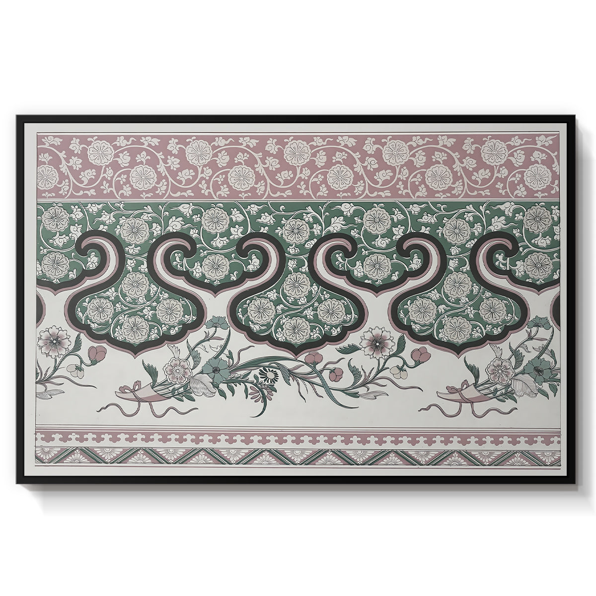 Examples of Chinese Ornament, Pl. LXXVI, 1867 - Floater Framed Canvas Print