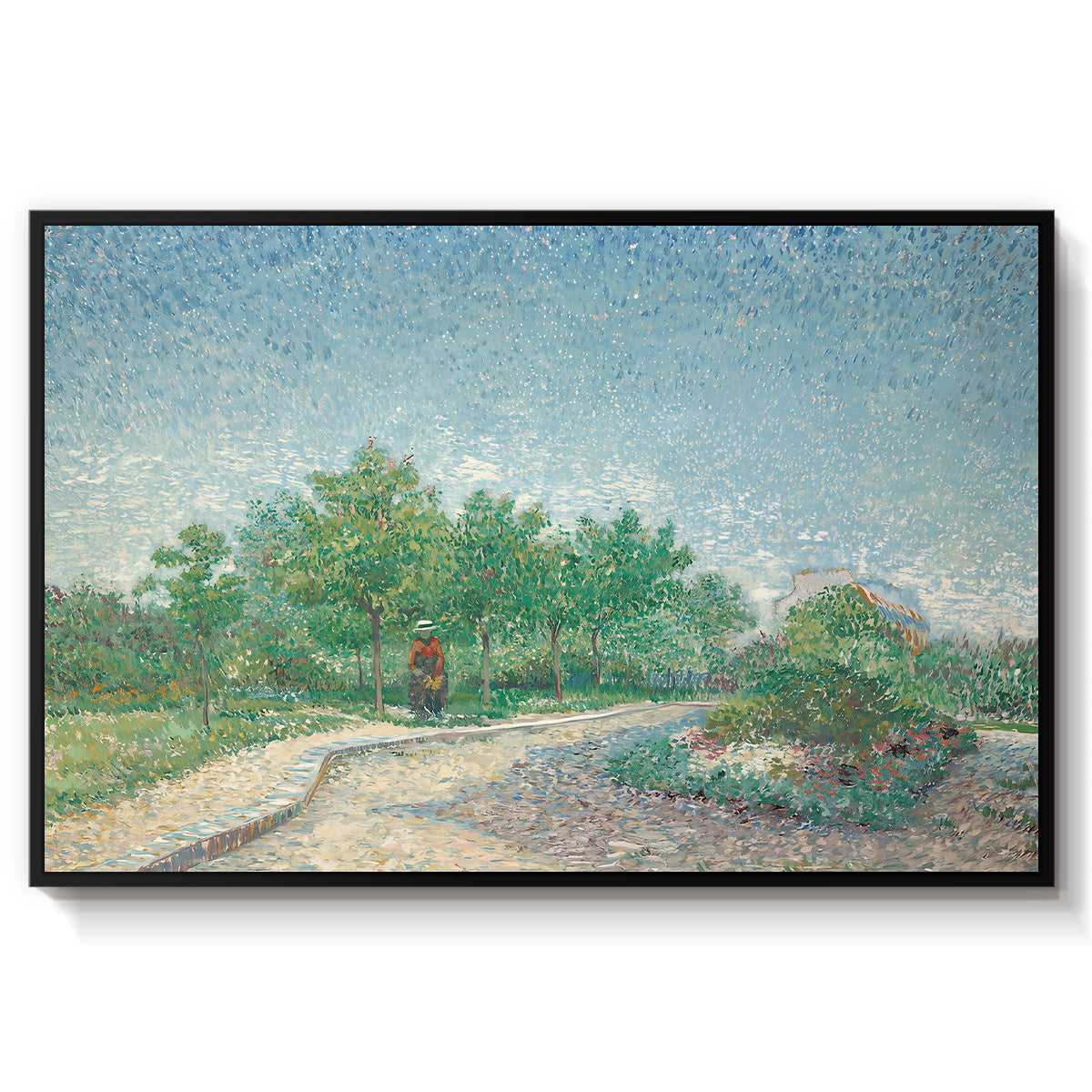 Square Saint-Pierre, Paris, 1887 - Floater Framed Canvas Print