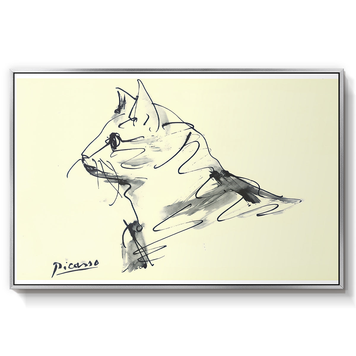 Cat (Le chat), c. 1961 - Floater Framed Canvas Print