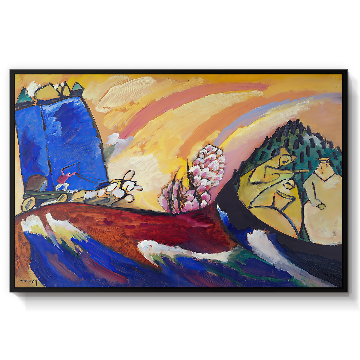 Painting with Troika, 1911 - Floater Framed Canvas Print