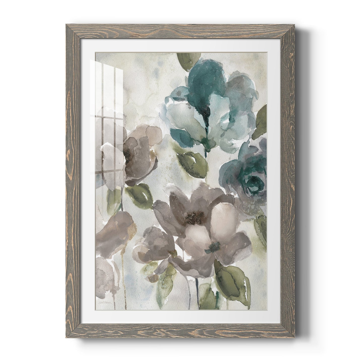 Topaz Garden II - Barnwood Framed Art Print