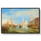 Venice: The Dogana and San Giorgio Maggiore, 1834 - Floater Framed Canvas Print