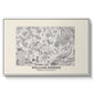 Fleurs, 1866 (Morris Inspired) - Floater Framed Canvas Print