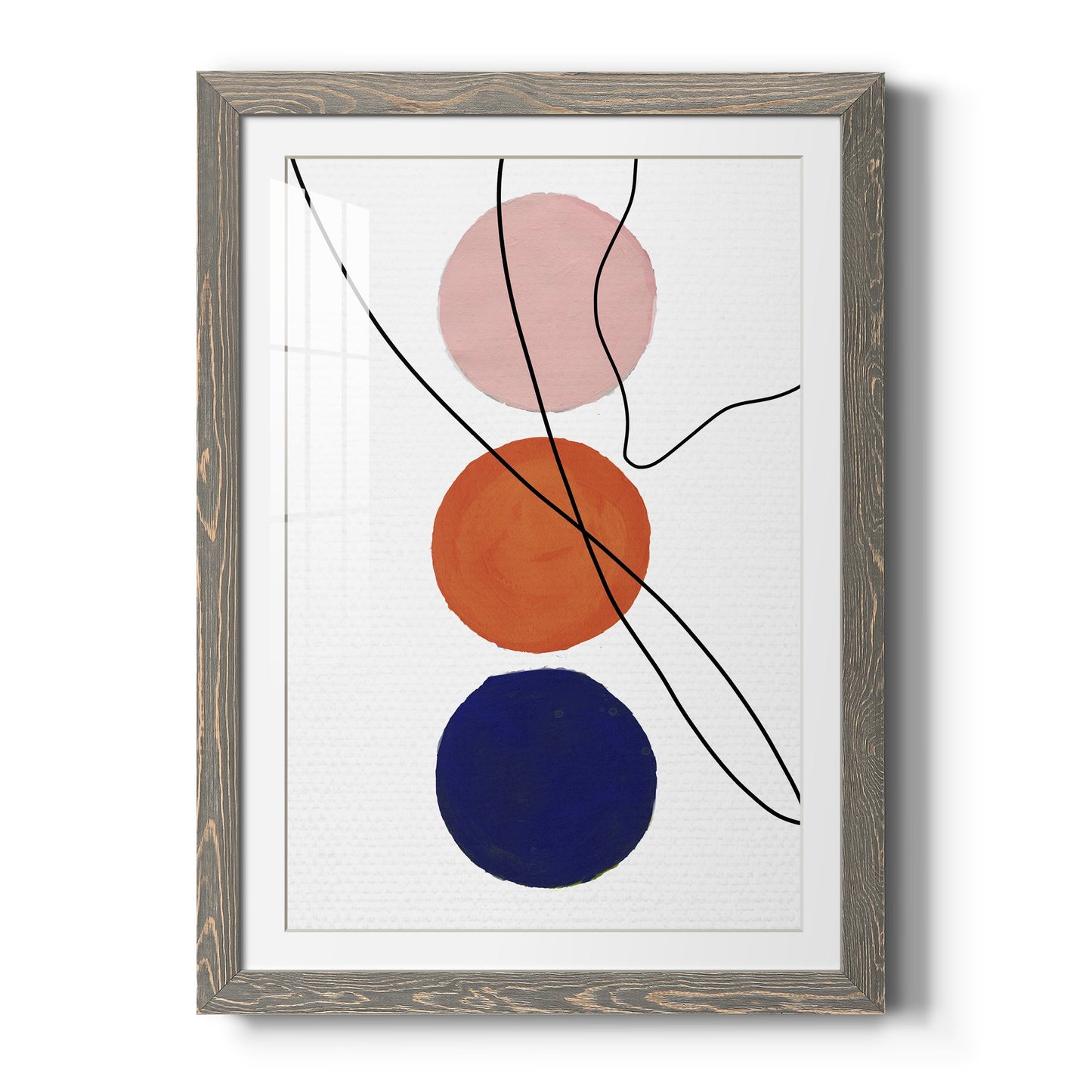 Millenium Geo Abstract - Barnwood Framed Art Print