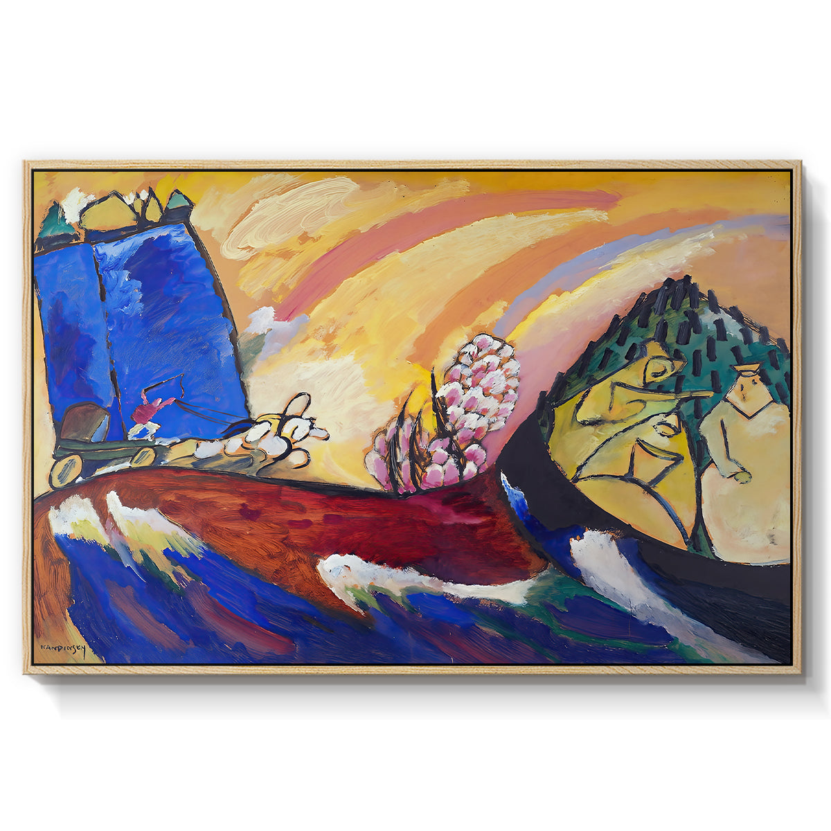 Painting with Troika, 1911 - Floater Framed Canvas Print