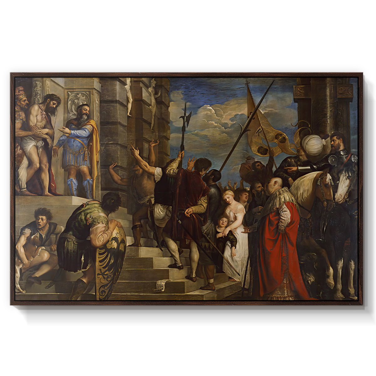 Ecce Homo, c. 1543 - Floater Framed Canvas Print