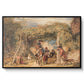 Figures and Animals in a Vineyard, c. 1829 - Floater Framed Canvas Print