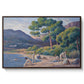 Bathers in Saint-Tropez, c. 1909 - Floater Framed Canvas Print