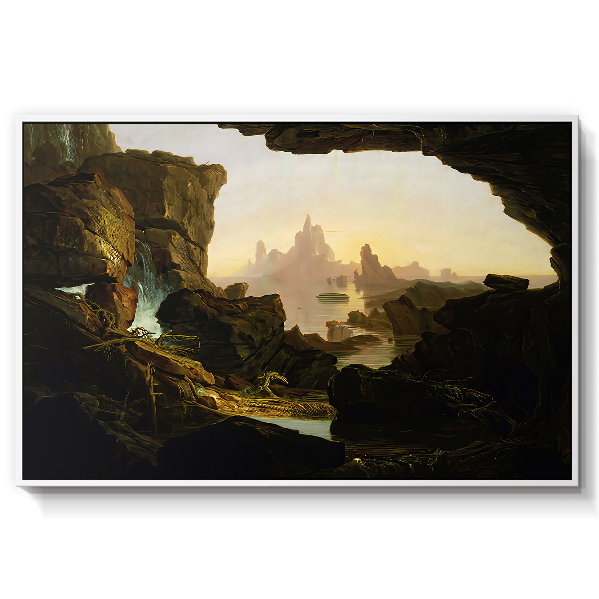 The Subsiding of the Waters of the Deluge, 1829 - Floater Framed Canvas Print
