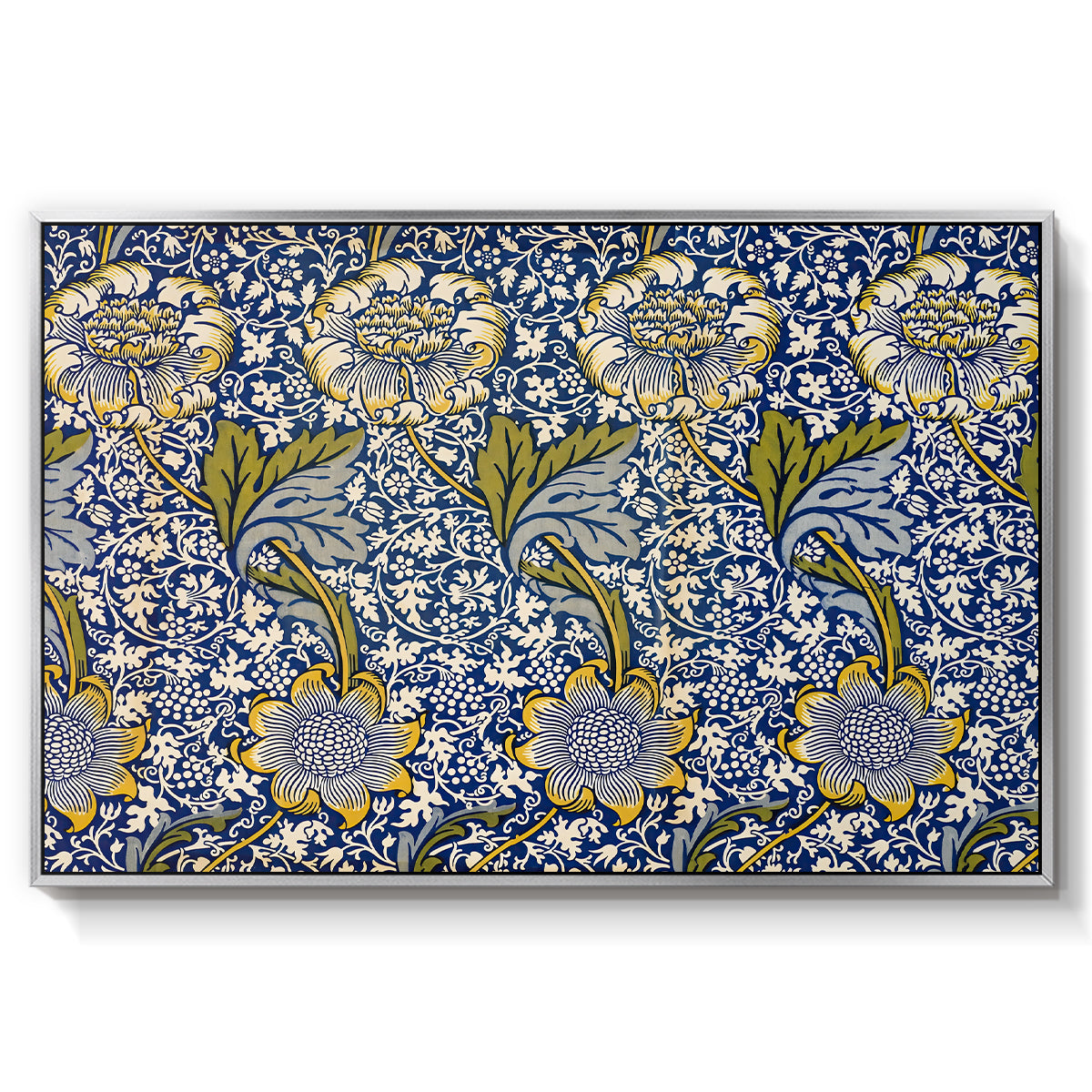 Kennet - Indigo/Gold, 1883 - Floater Framed Canvas Print