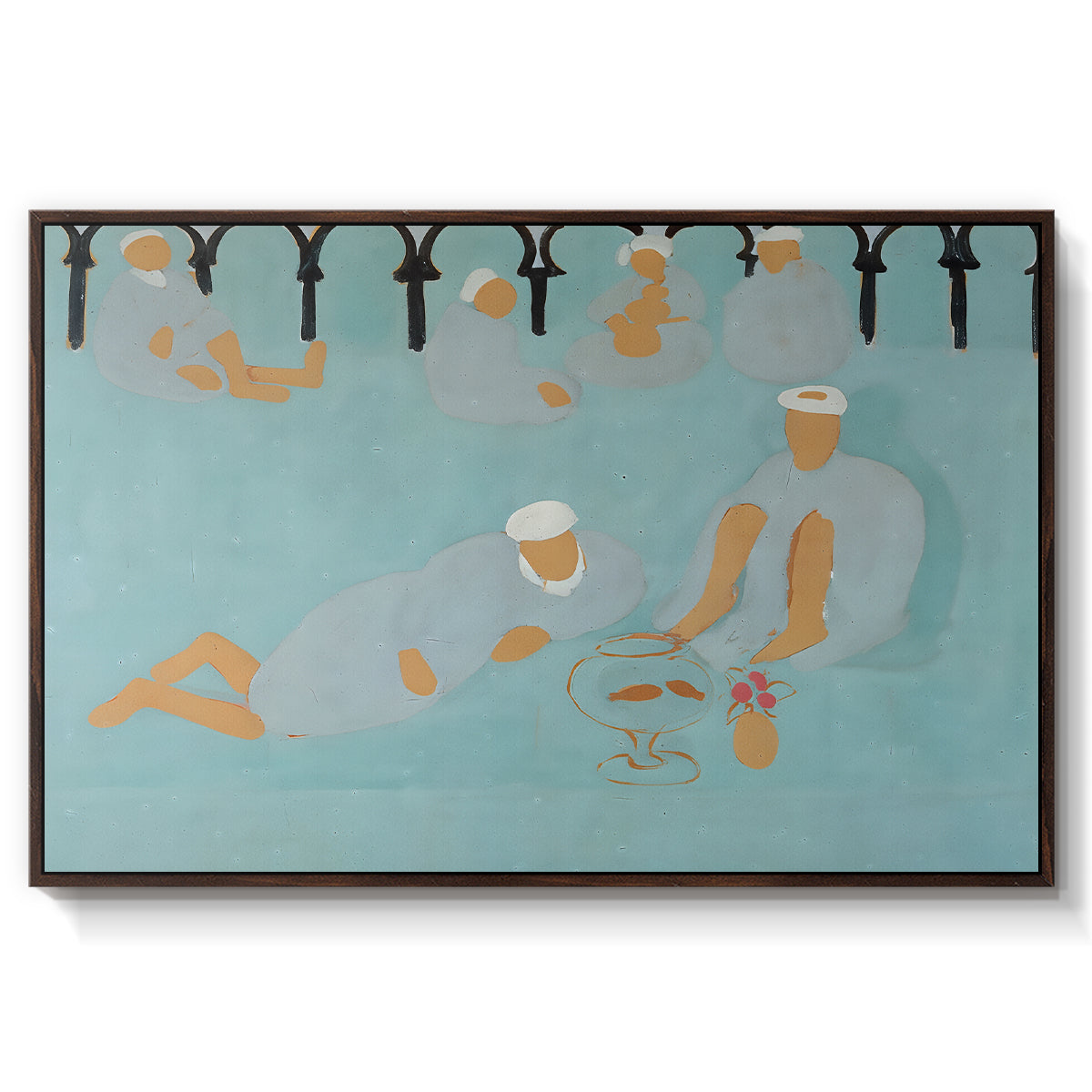 Arab Coffeehouse (Le café Maure), 1913 - Floater Framed Canvas Print
