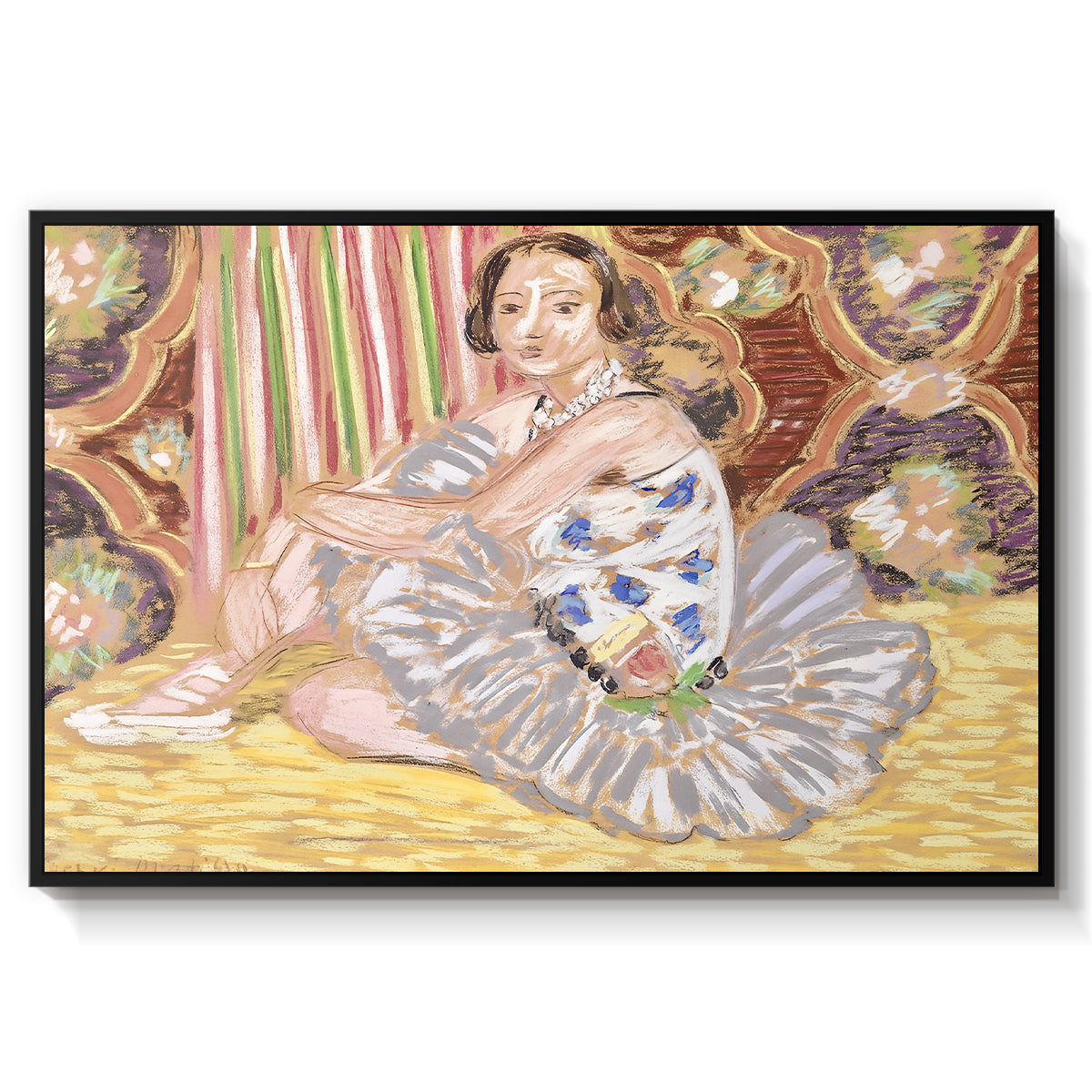 The Dancer (La danseuse), c. 1927 - Floater Framed Canvas Print