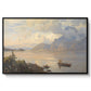 Traunsee, 1871 - Floater Framed Canvas Print