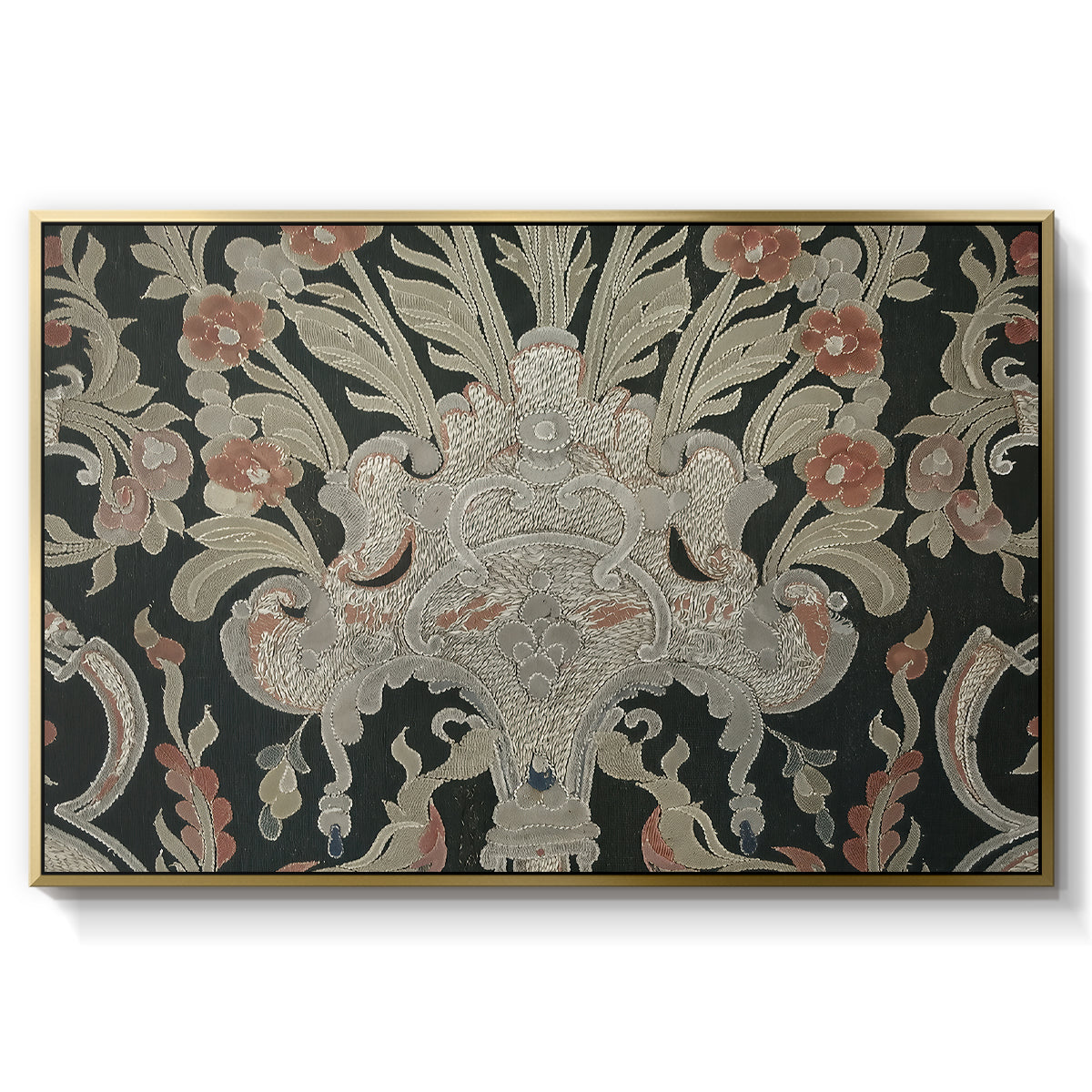 Hanging (Printed Textile), c. 18th Century - Floater Framed Canvas Print