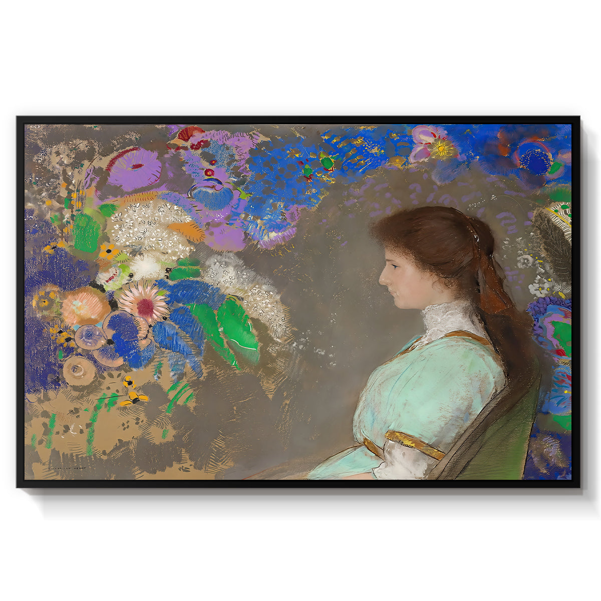 Portrait of Violette Heymann, 1910 - Floater Framed Canvas Print