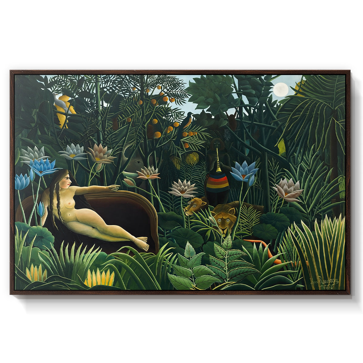 The Dream (Le Rêve), 1910 - Floater Framed Canvas Print