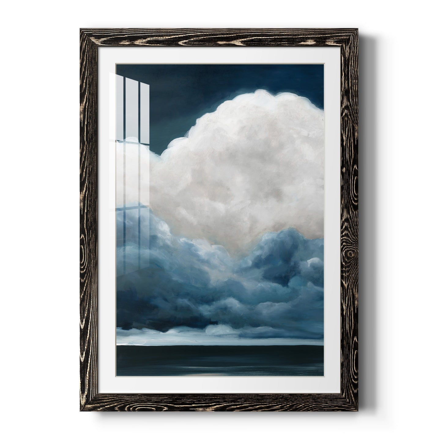 Nature's Drama II - Barnwood Framed Art Print