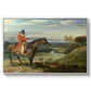 John Levett Hunting at Wychnor, Staffordshire, 1818 - Floater Framed Canvas Print