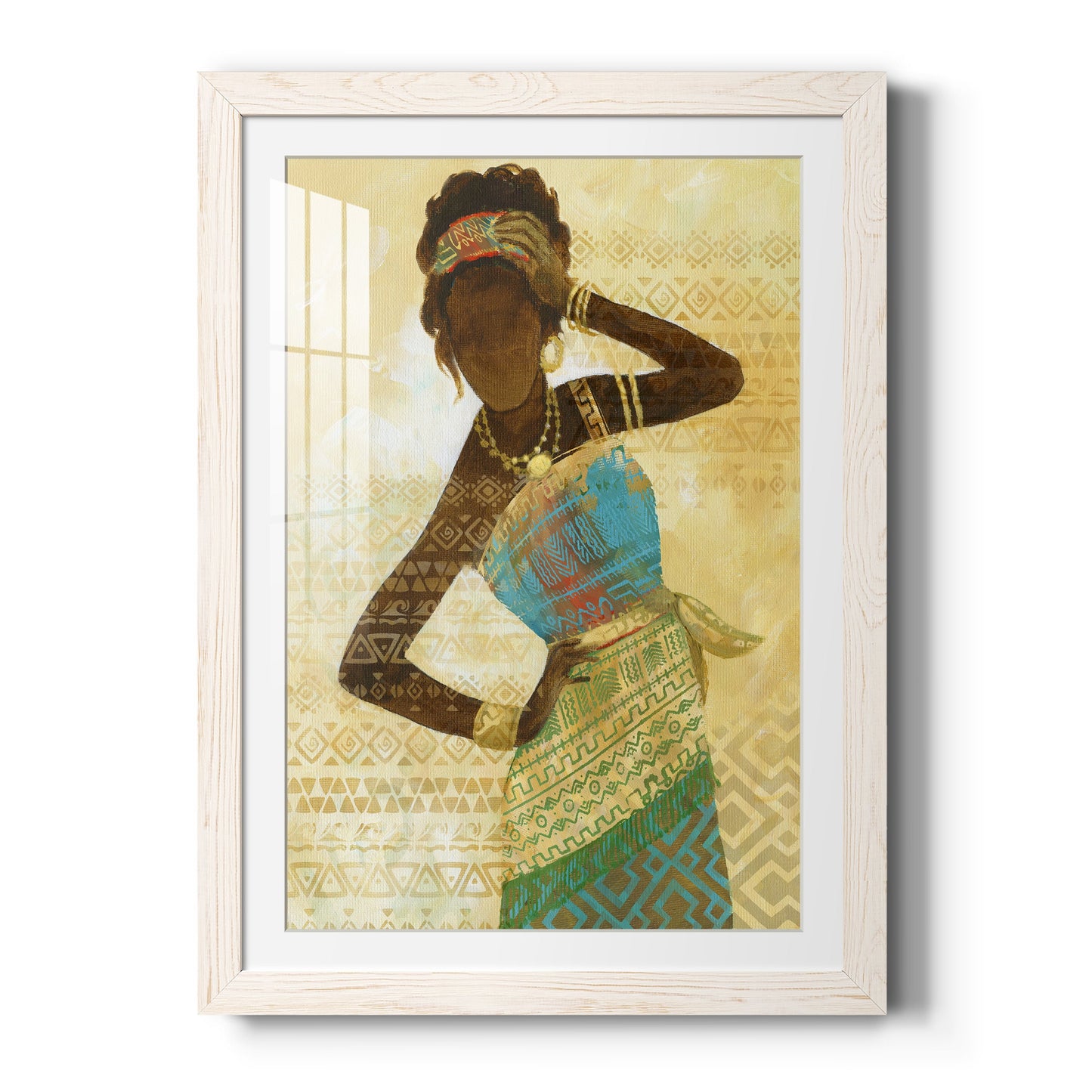 Tribal Vision II - Premium Framed Print - Distressed Barnwood Frame - Ready to Hang