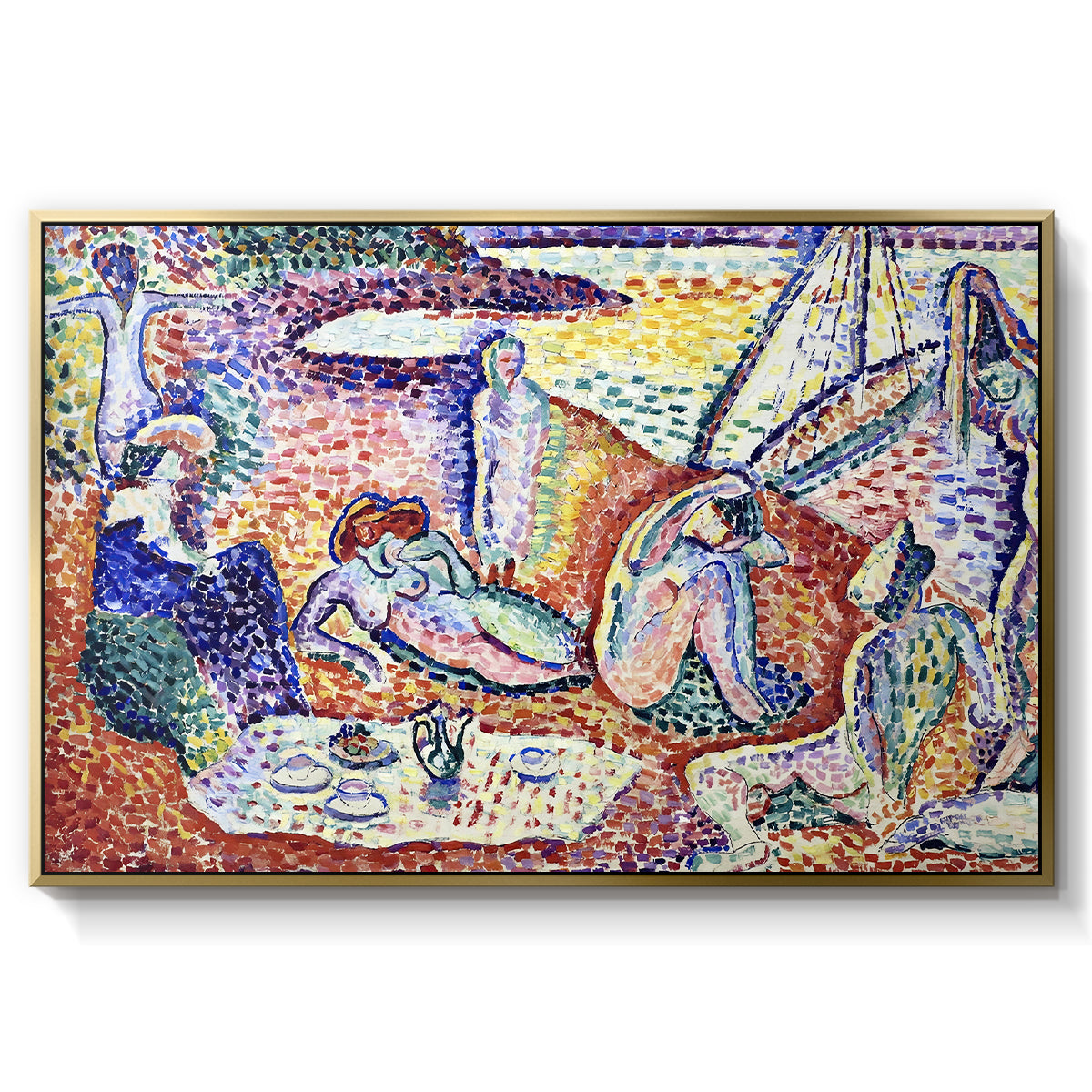 Luxe, Calme et Volupté, 1904 - Floater Framed Canvas Print