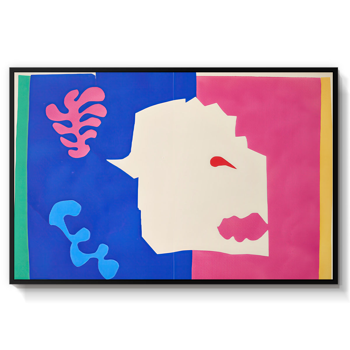 The Wolf (Le loup), from Jazz, 1947 - Floater Framed Canvas Print