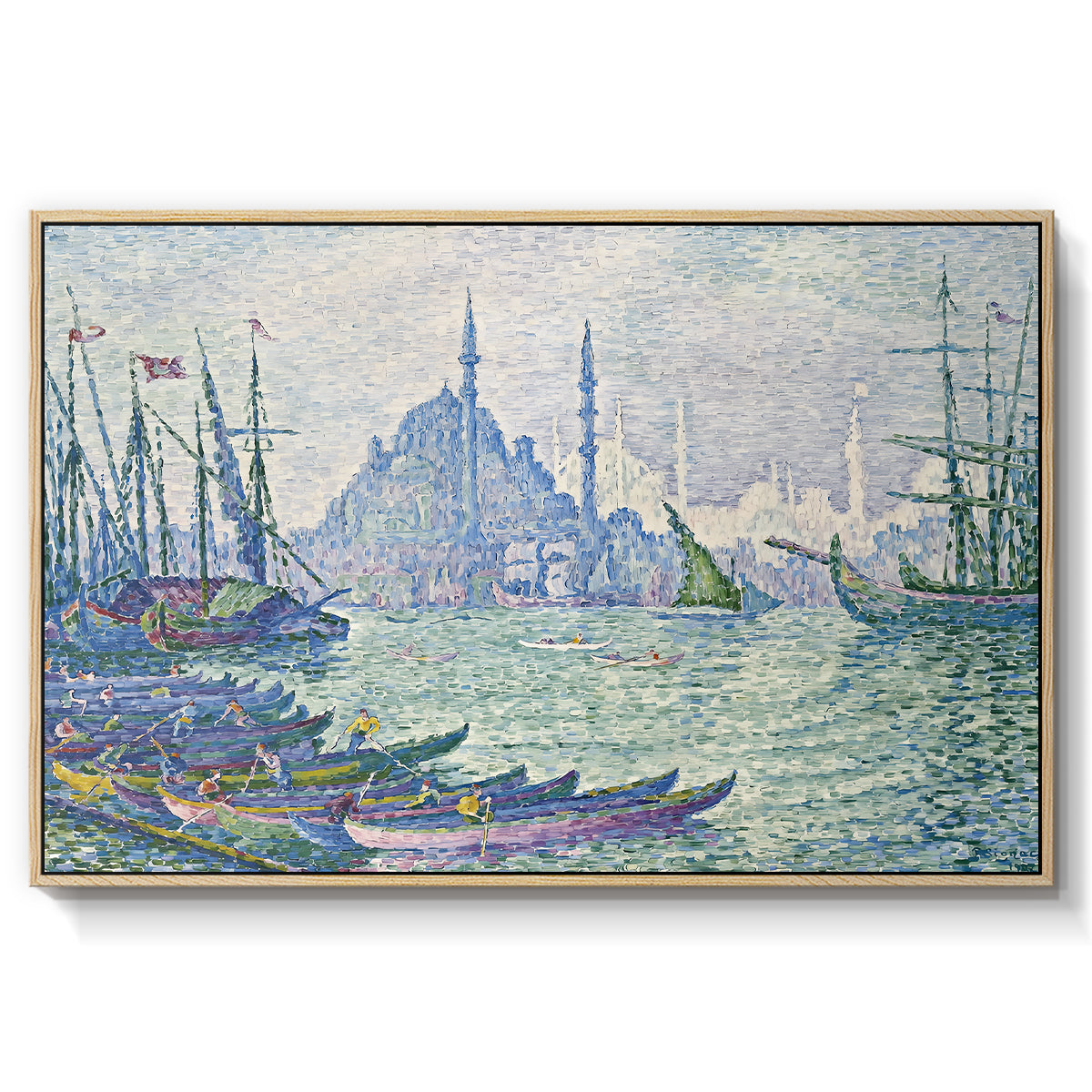 The Golden Horn, Minarets, 1907 - Floater Framed Canvas Print