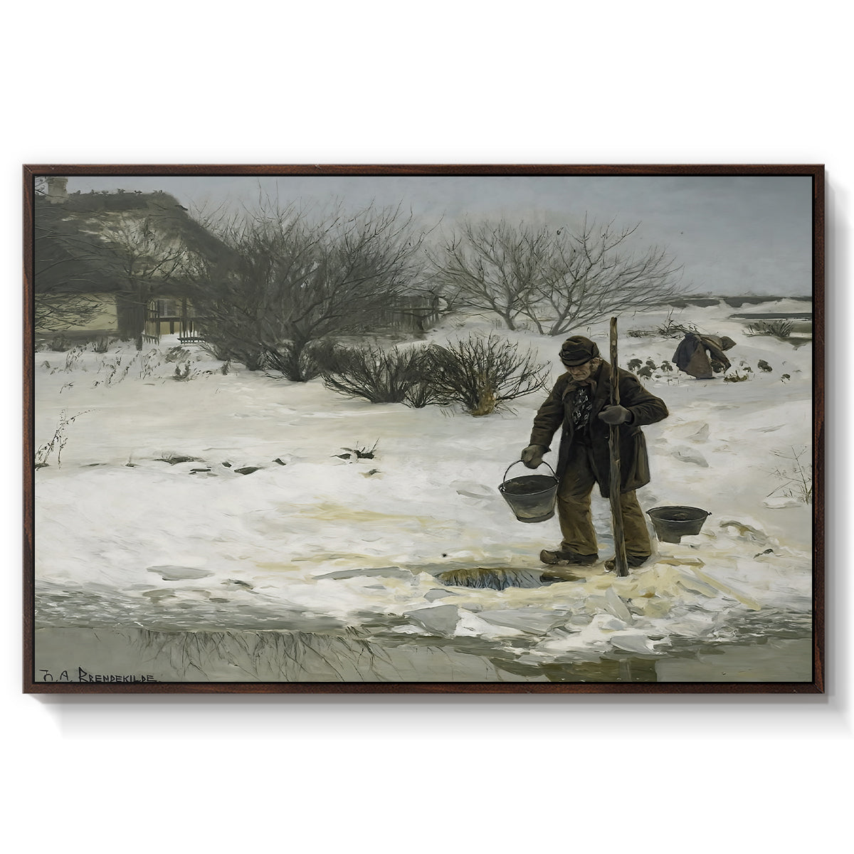 Tøsne, 1895 - Floater Framed Canvas Print