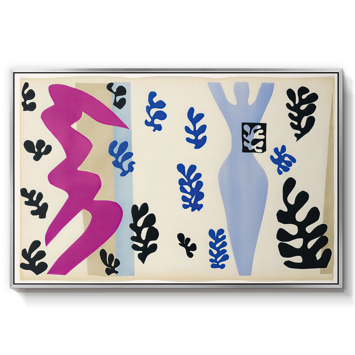 The Knife Thrower (Le lanceur de couteaux), from Jazz, 1947 - Floater Framed Canvas Print