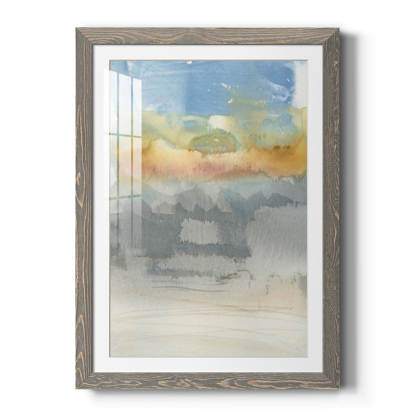 High Desert Sunset II - Barnwood Framed Art Print