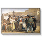 A Charlatan Selling Blacking in the Piazza Barberini in Rome, c. 1840-1849 - Floater Framed Canvas Print