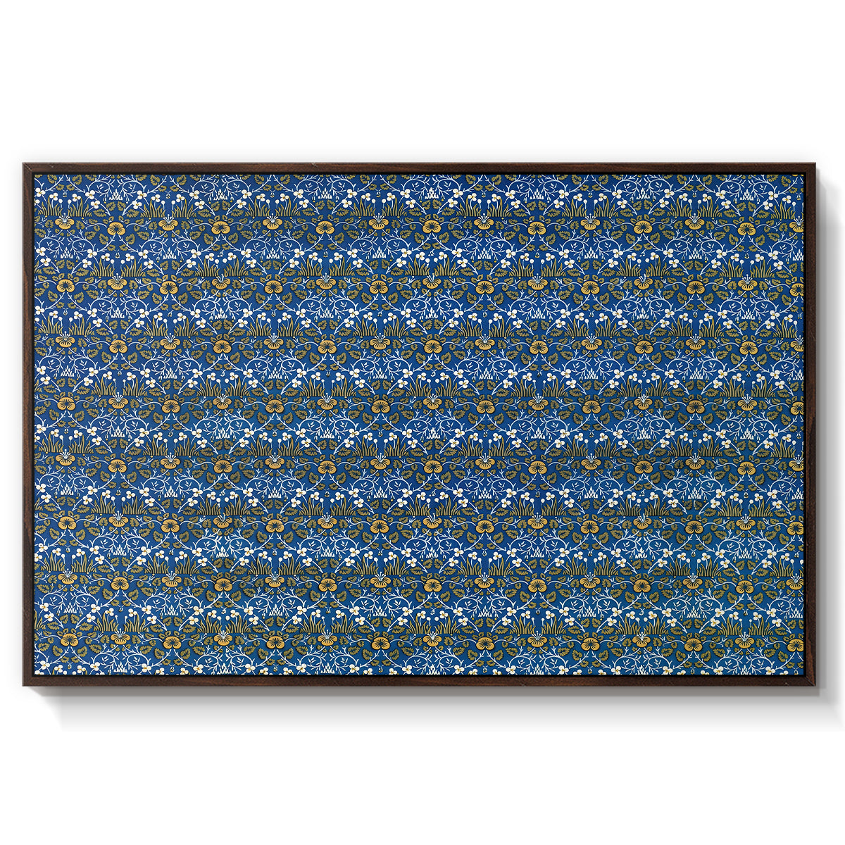 Eyebright, Green and Yellow Design, c. 1883 - Floater Framed Canvas Print