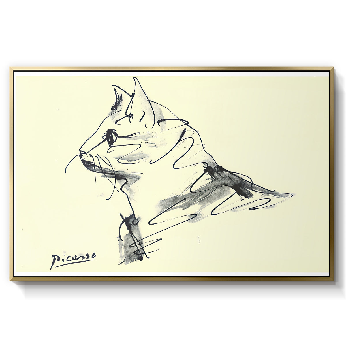 Cat (Le chat), c. 1961 - Floater Framed Canvas Print