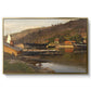 Landingsbrygge Husvik, Drøbak, 1875 - Floater Framed Canvas Print
