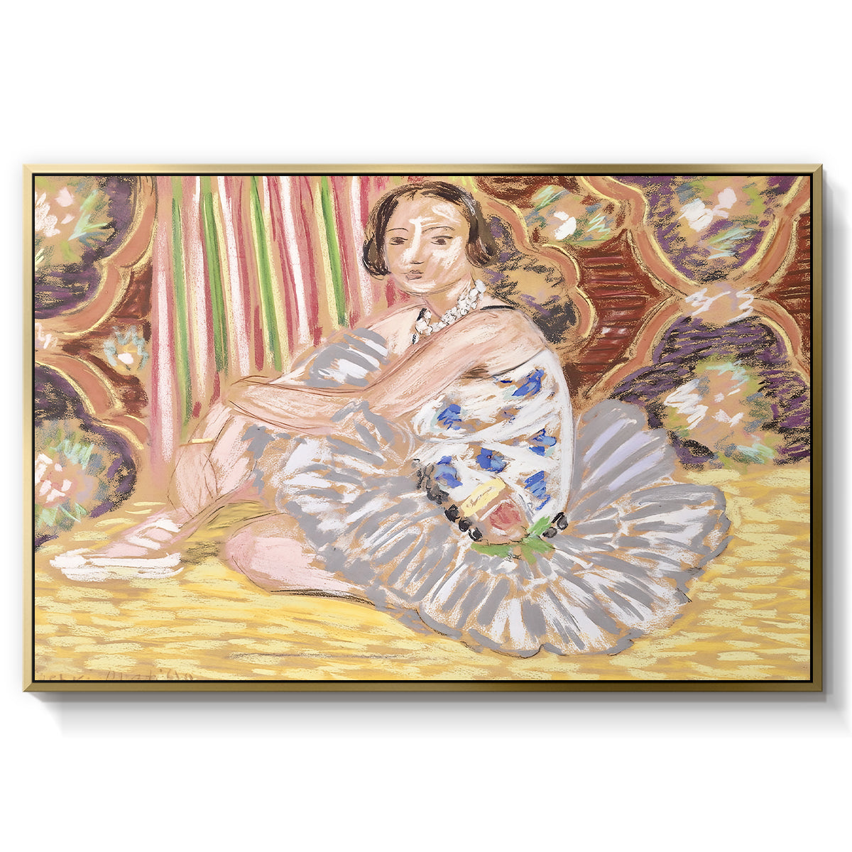 The Dancer (La danseuse), c. 1927 - Floater Framed Canvas Print