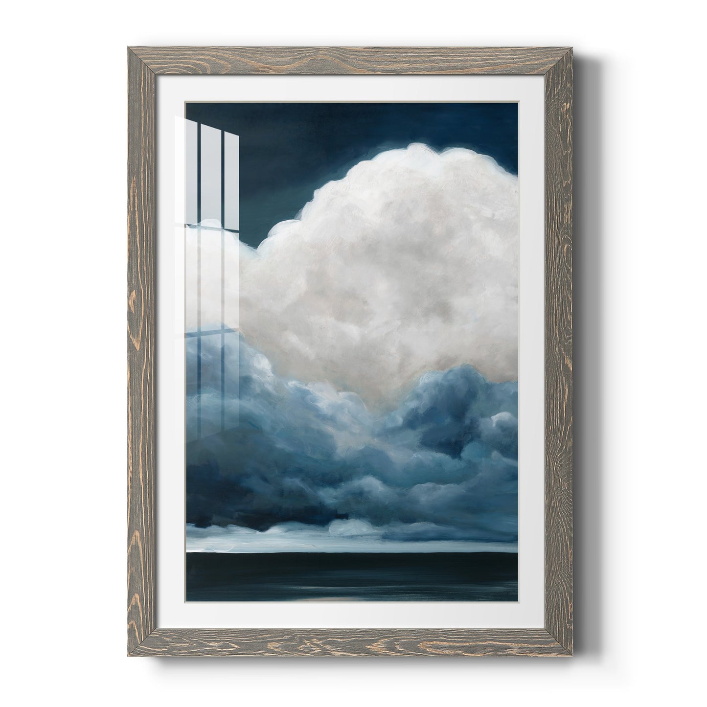Nature's Drama II - Barnwood Framed Art Print