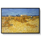 Wheat Field with Sheaves (Harvest in Provence), 1888 - Floater Framed Canvas Print