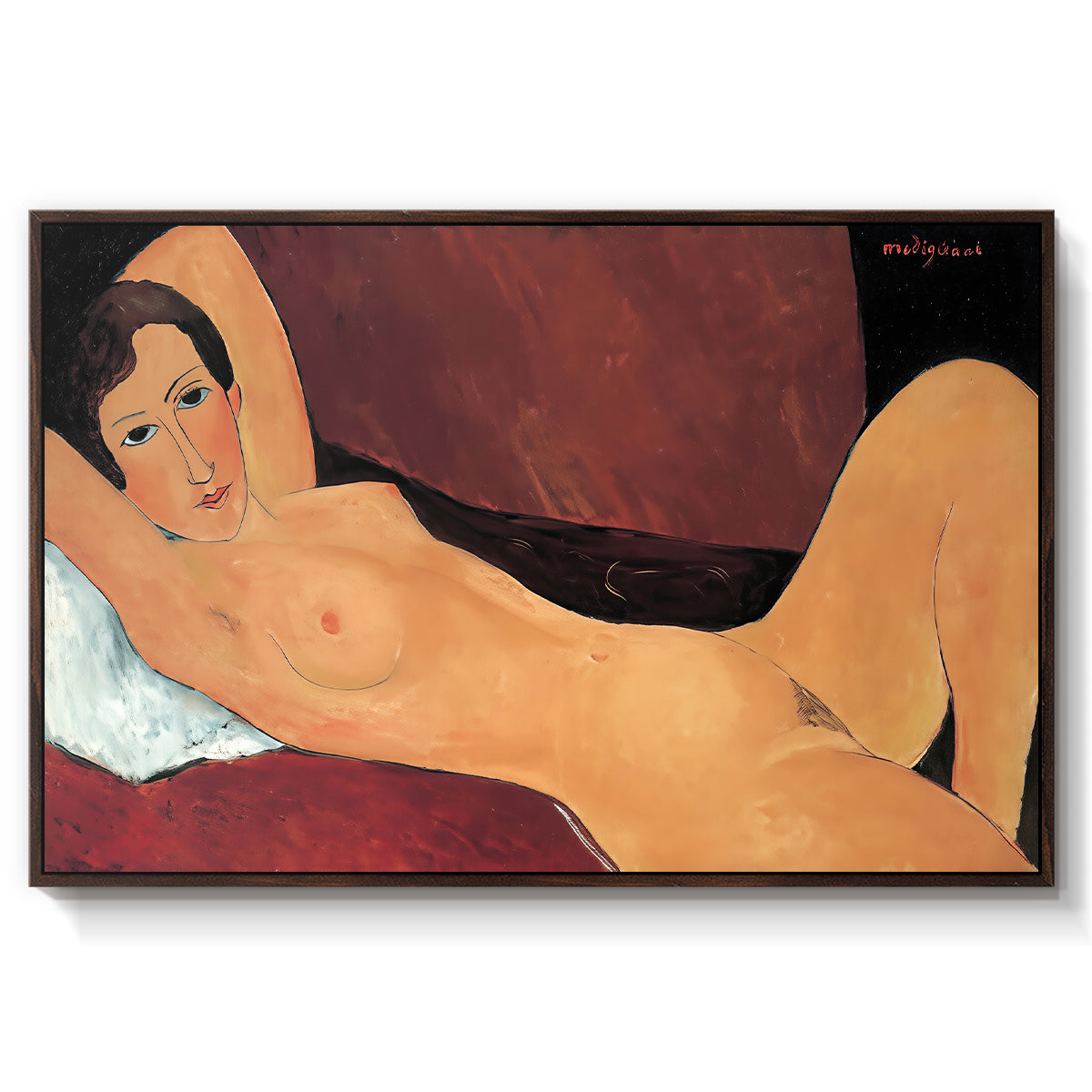 Reclining Nude (Nu couché), 1917 - Floater Framed Canvas Print