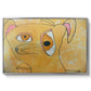 Cubist Dog with Stars (Student Art) - Floater Framed Canvas Print
