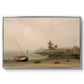 The Stranded Boat, 1863 - Floater Framed Canvas Print