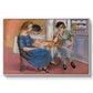 Domino Players, 1921 - Floater Framed Canvas Print